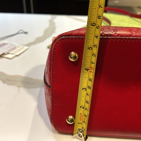 Guccisima leather AUTHENTIC handbag with shoulder strap - Picture 13 of 14